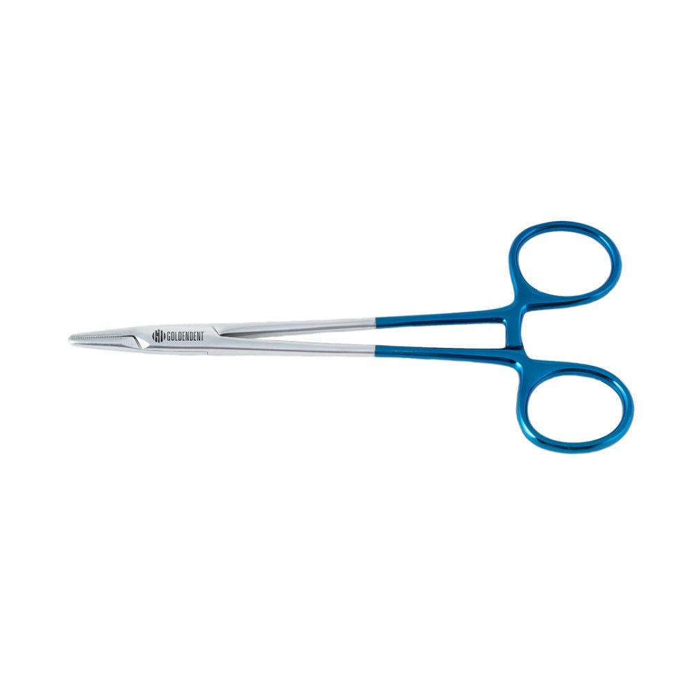 Needle Holder Hemostat Blue Handle - GoldenDent - GoldenDent